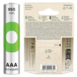 GP ReCyko NiMH AAA 950mAh Rechargeable Triple-A Battery - 6 Pack - 3