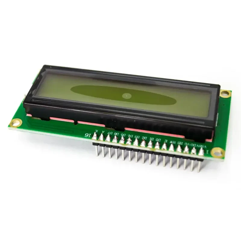 Header Lehimli 2x16 LCD Ekran - Yeşil Üzerine Siyah - Robotistan
