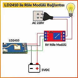 HLK-LD2410B 24GHz Varlık Sensörü Modülü - 3