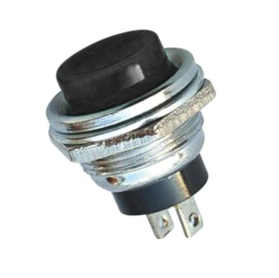 IC180 Metal Büyük Renkli Buton - Siyah - 1