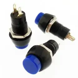 IC191 Plastik Kısa Buton - Mavi 