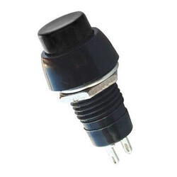 IC191 Plastik Kısa Buton - Siyah - Robotistan