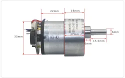 JGB37 520 12V 1000RPM Encoderli DC Motor - 4