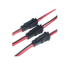 JST SM 2Pin Konnektör - 18AWG 20cm 