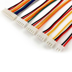 JST-XH 2.54mm 6 Pin Tek Damarlı Bağlantı Kablosu 26AWG 20cm 