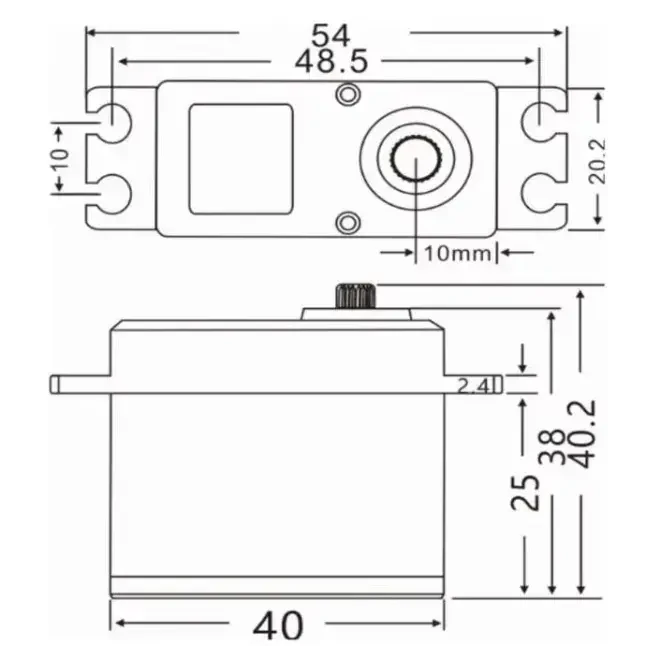 JX CLS5830HV 30KG Waterproof Servo Motor - 3