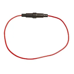 Kablolu Cam Sigorta Yuvası 6x30mm Siyah - Robotistan