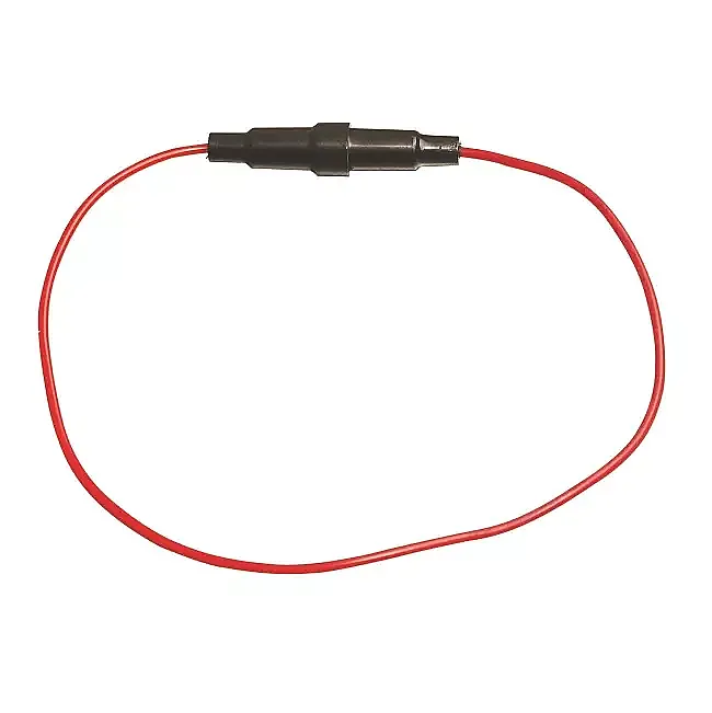 Kablolu Cam Sigorta Yuvası 6x30mm Siyah - 1