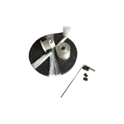 Kayış, Kasnak Seti - GT2 20 Diş Kasnak, GT2 6 mm Kayış 2m - 4