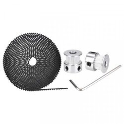 Kayış, Kasnak Seti - GT2 20 Diş Kasnak, GT2 6 mm Kayış 2m - 3