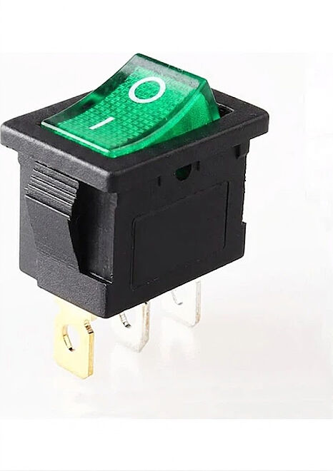 KCD1 Işıklı Geçiş Anahtarı 3P ON-OFF Yeşil - 1