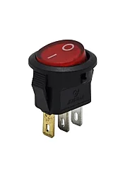 KCD1 Yuvarlak Işıklı Anahtar Kırmızı 3P 220V - 1