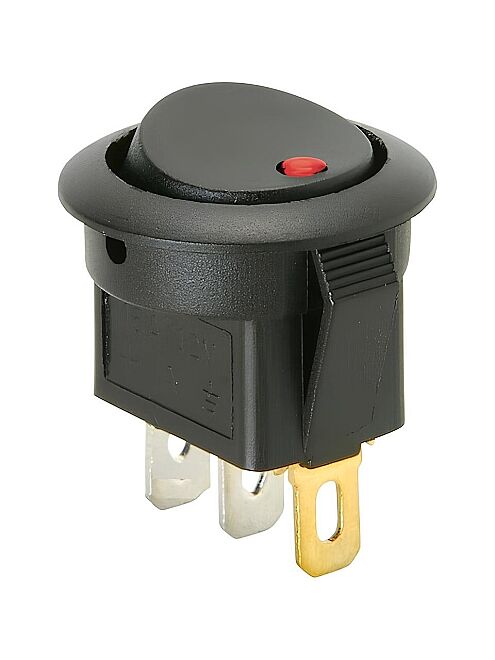 KCD1 Yuvarlak Nokta Işıklı Anahtar Kırmızı 220V 3P - 1