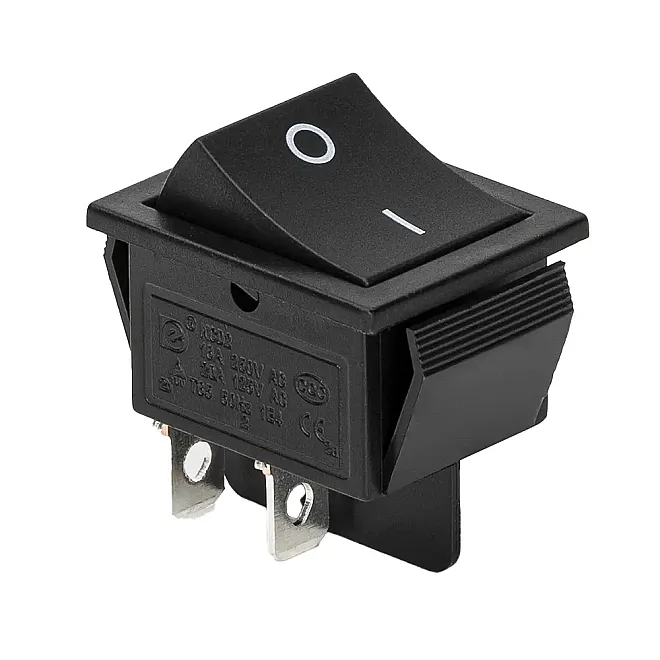 KCD4 Geniş Işıksız Anahtar OFF-(ON) Anlık 4P - 1