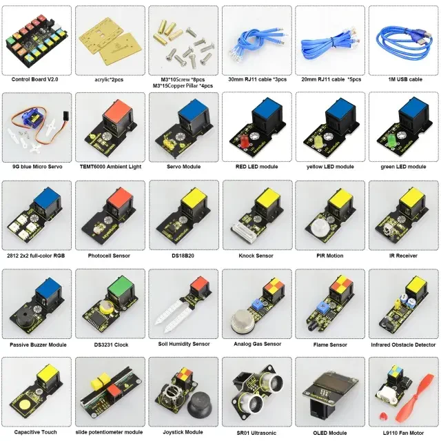 Keyestudio RJ11 Soketli Sensör Seti - 2