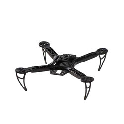 KK260 Siyah Naylon 4 Eksenli Quadcopter Gövde (Frame) Takımı - Robotistan