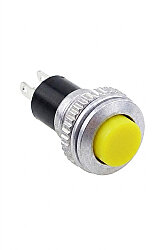 Küçük Metal Basmalı Buton Sarı - 1