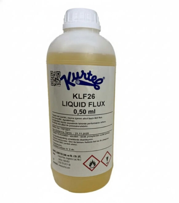 Kurtel KLF-26 Reçineli Sıvı Flux Lehim Suyu 0,50 ml - 1