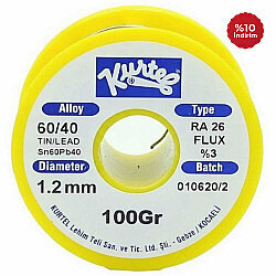 Kurtel Sn60/Pb40 Lehim Teli (100 gr. Makara) 1,2 mm - Kurtel