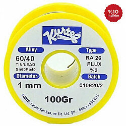 Kurtel Sn60/Pb40 Solder Wire (100 g Spool) 1 mm - 1