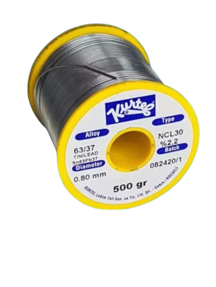 Kurtel Sn63/Pb37 NCL30 (No Clean) Solder Wire (500 g Spool) 0.80 mm - 1