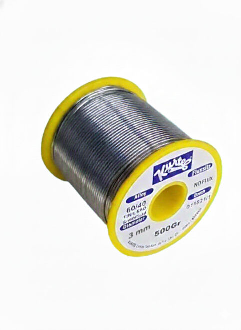 Kurtel Sn63/Pb37 Vitray Lehim Teli (Fluxsız) (500 gr. Makara) 3 mm - 1