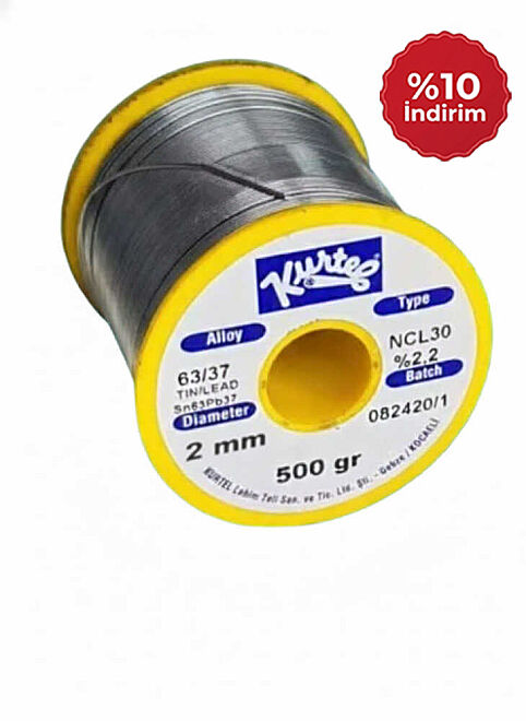 Kurtel Sn63/Pb37 NCL30 (No Clean) Solder Wire (500 g Spool) 2 mm - 1