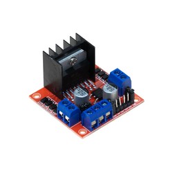 L298N Pair Motor Driver Board with Voltage Regulator(Red PCB) 