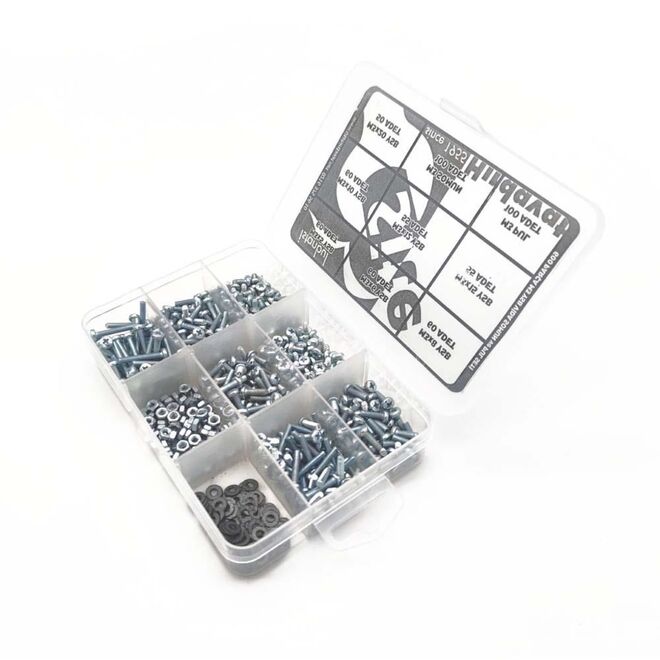 M3 YSB Screw Nut Washer Set, Median Pack 600 Pieces - 3
