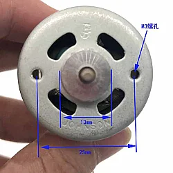 Johnson RS-540 DC Motor 6V 2200 RPM - Yüksek Hızlı - 3