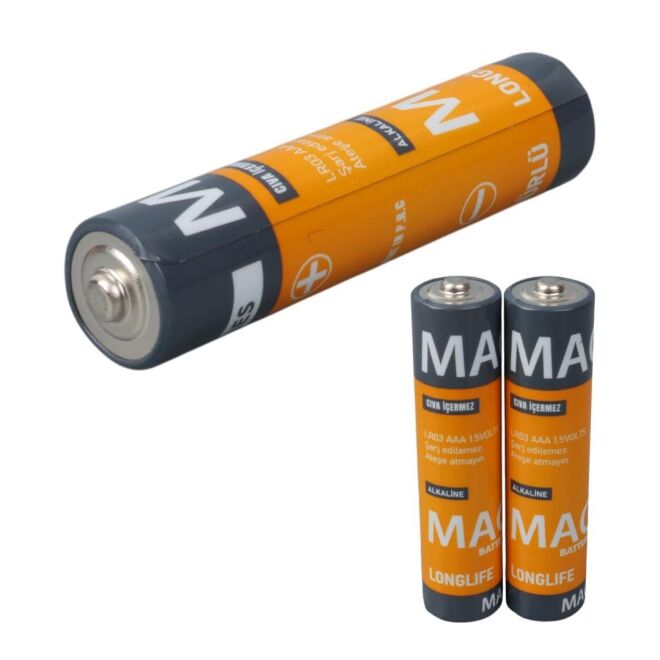 Mag Batteries MG-26174 Alkalin AAA 2'li İnce Kalem Kumanda Pili - 2