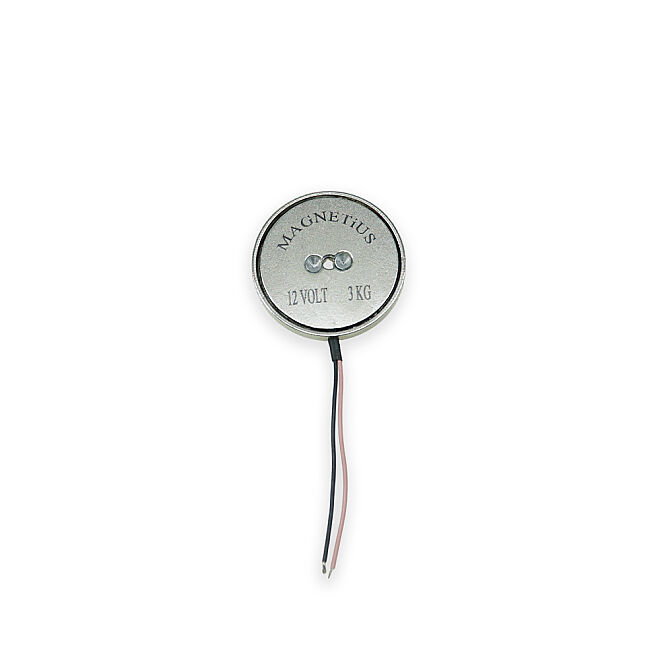 Magnetius 12V 3kg Elektromıknatıs - 50 mm çap - 2