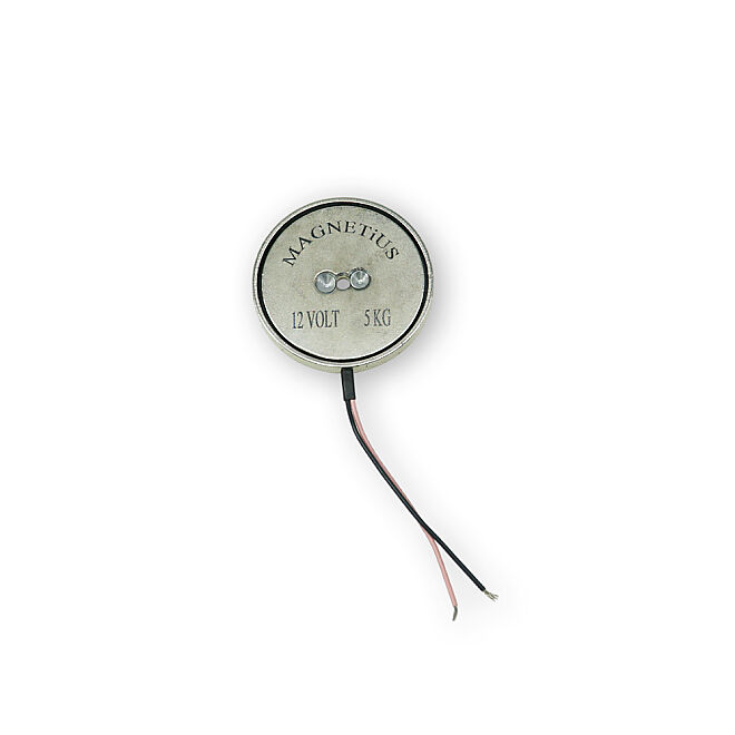 Magnetius 12V 5kg Elektromıknatıs - 50 mm çap - 2