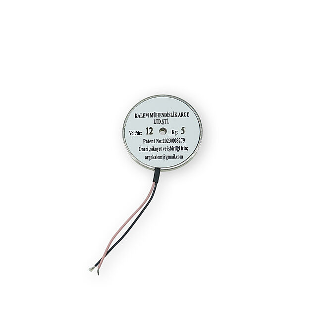Magnetius 12V 5kg Elektromıknatıs - 50 mm çap - 3
