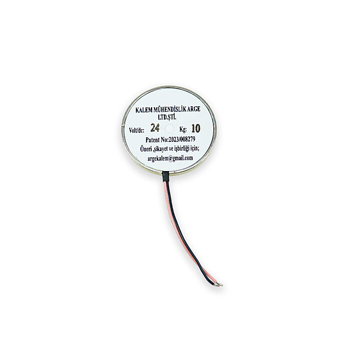 Magnetius 24V 10kg Elektromıknatıs - 50 mm çap - 3
