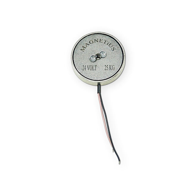 Magnetius 24V 25kg Elektromıknatıs - 50 mm çap - 2