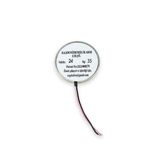 Magnetius 24V 35kg Elektromıknatıs - 50 mm çap - 3