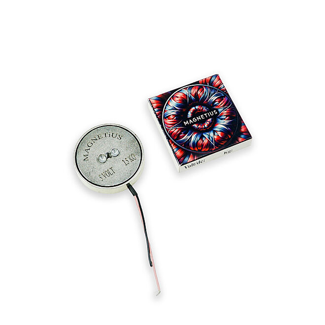Magnetius 5V 15kg Elektromıknatıs - 50 mm çap - 1