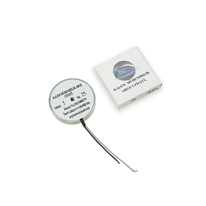 Magnetius 5V 25kg Elektromıknatıs - 50 mm çap - 4