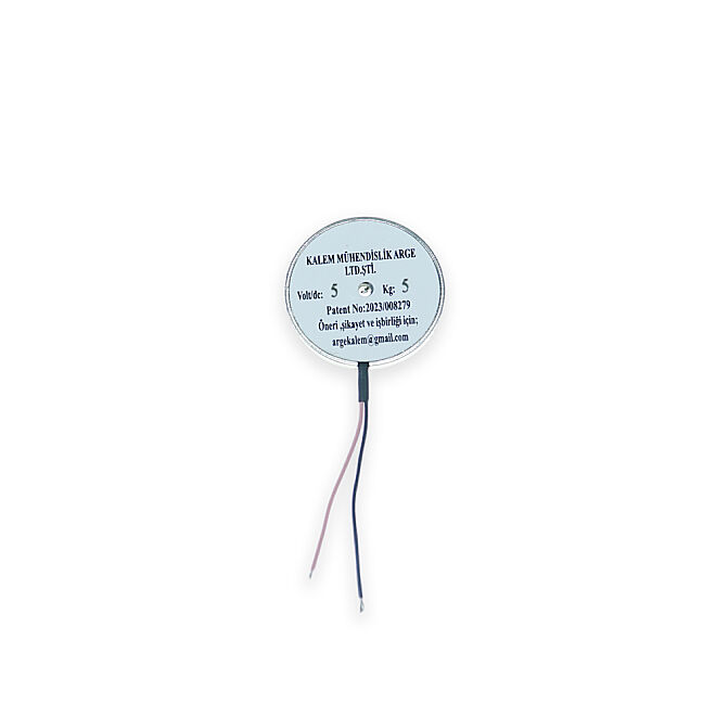 Magnetius 5V 5kg Elektromıknatıs - 50 mm çap - 3