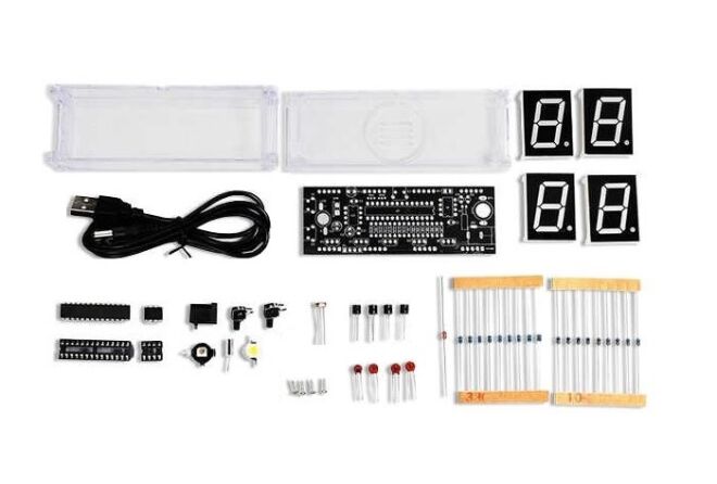 Make Yourself - Table Clock with Temperature Sensor - White - 1