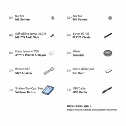 Makeblock mBot 1 Premium Paket (Mekanik / Elektronik Geliştirme Paketi ve mBot Dahil) - 4