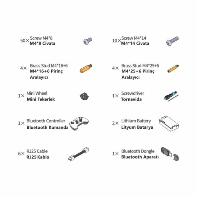 Makeblock mBot 1 Premium Paket (Mekanik / Elektronik Geliştirme Paketi ve mBot Dahil) - 3