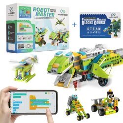 Makerzoid Robot Master 100-in-1 STEAM Coding and Building Block Robot Kit (Standard, 6+) - 1