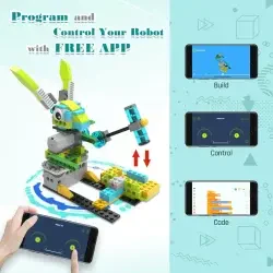 Makerzoid Robot Master 100-in-1 STEAM Kodlama ve Yapı Bloklu Robot Kiti (Standart, 6+) - 4