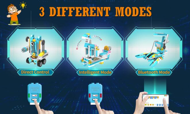 Makerzoid Robot Master 200-in-1 Programlanabilir STEM Kodlama Robot Kiti - 7