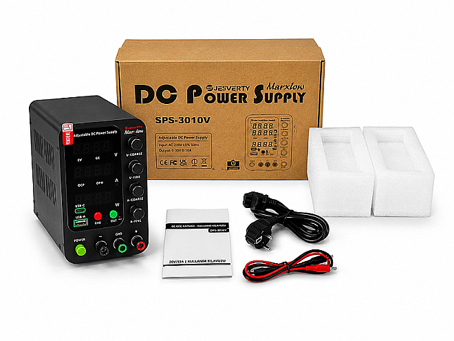 Marxlow Jesverty SPS-3010V 0-30V 0-10A 300W Ayarlı DC Güç Kaynağı - 2