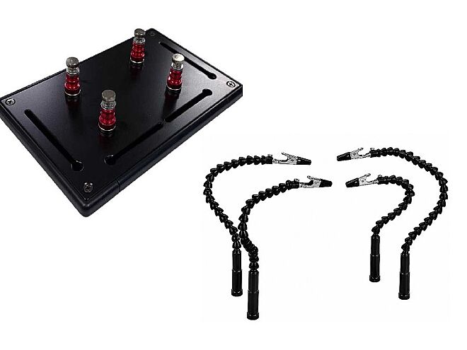 Marxlow ZD-150H-1 Powerful Magnetic Base PCB Holder + Crocodile Clip Arm - 1