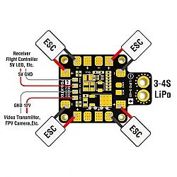 Matek XT60 5V 12V ESC Güç Dağıtım Kartı - 2