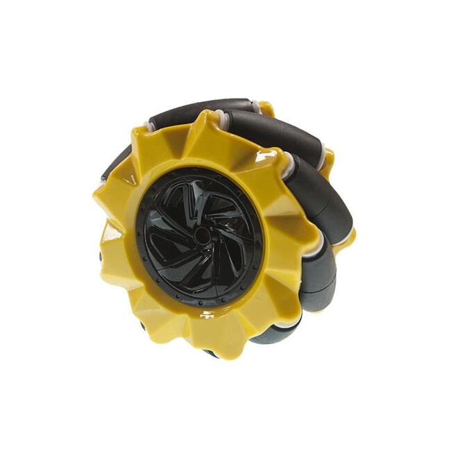 Mecanum Wheel Set 80mm - Yellow (4 Pieces) - 1